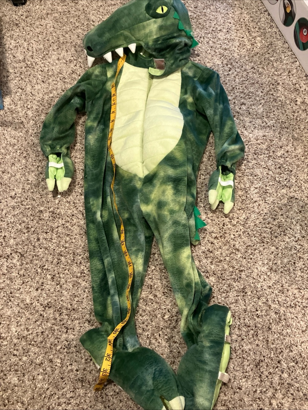 Alligator Halloween Costume – Size 3T – Pre-Owned – Good Condition